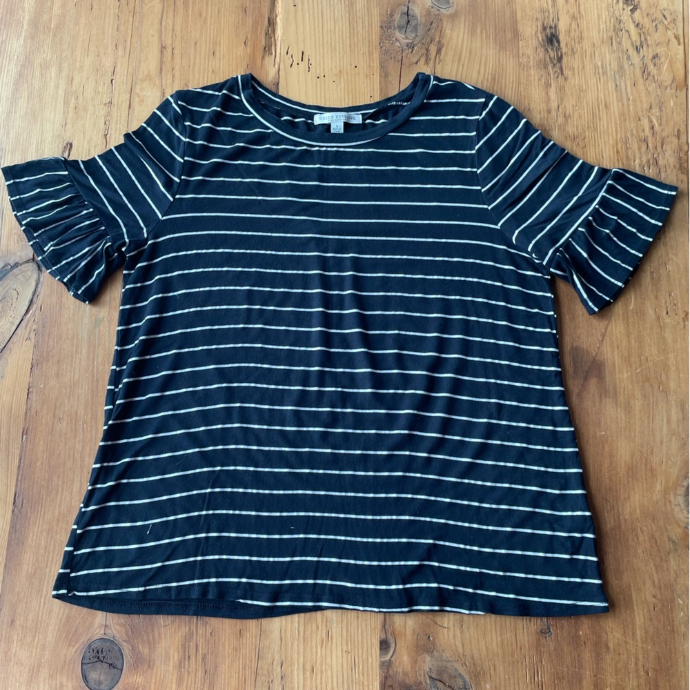 Green Envelope striped top